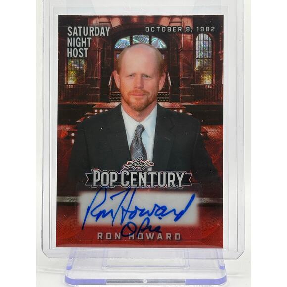 2025 Leaf Pop Century Ron Howard Saturday Night Host Red Scope Auto 1/1 SSP Opie - Picture 1 of 2